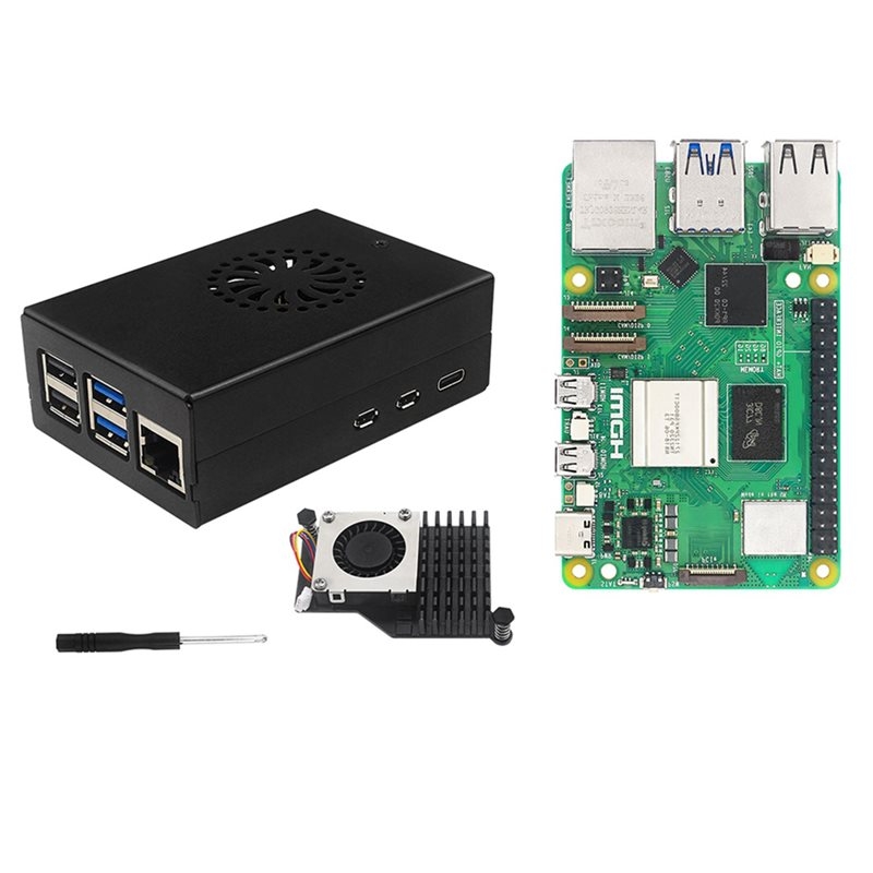 Raspberry Pi 5 8Gb Kit - T23C, kit di avvio Irasptek per