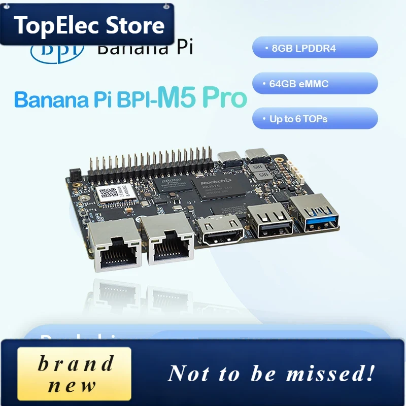 Scheda di sviluppo SBC TopElec - Banana Pi Bpi-M5 recensione e prezzo