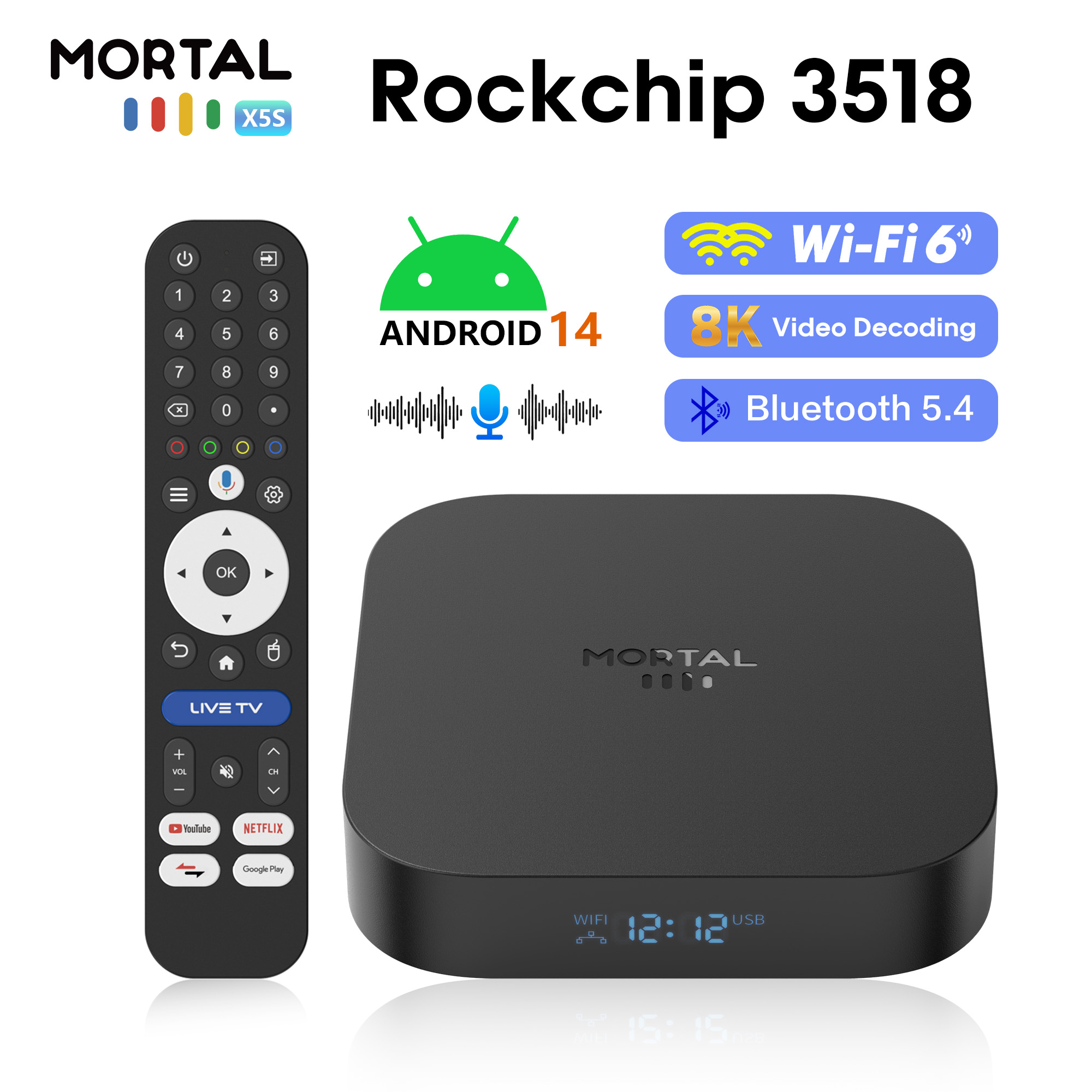 Mortal X5S Smart TV Box Androi - Radxa Rock 5B 16Gb recensione e prezzo