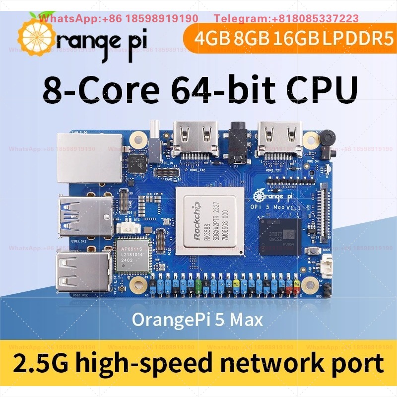 Orange Pi 5 Max 8GB / 16GB RAM - Orange Pi 5 Plus 16Gb recensione e prezzo